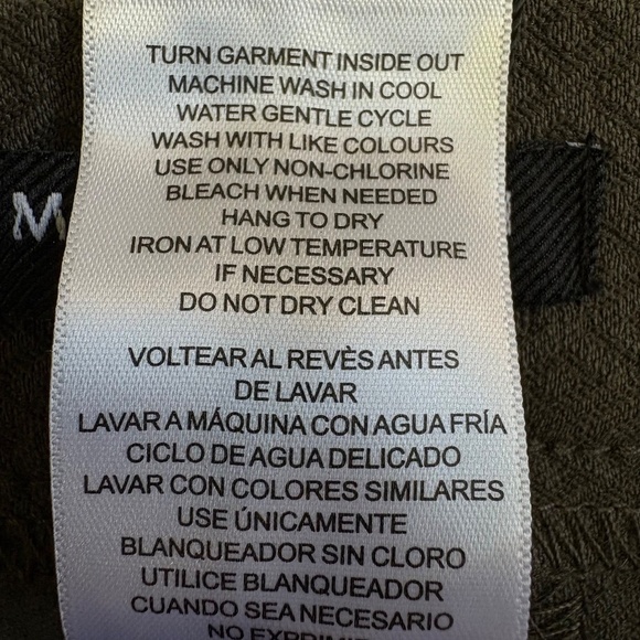 Mario Serrani Textured Slim Pull-On Pants, Green/Diamond Pattern, Small, NWT - Picture 13 of 13